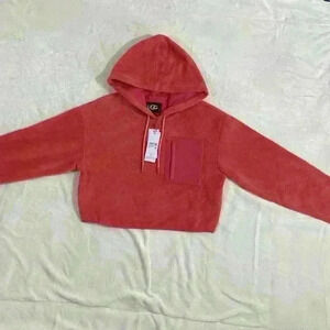 UGG Myley Sherpa Hoodie Rypk salmon/pink Women size Small